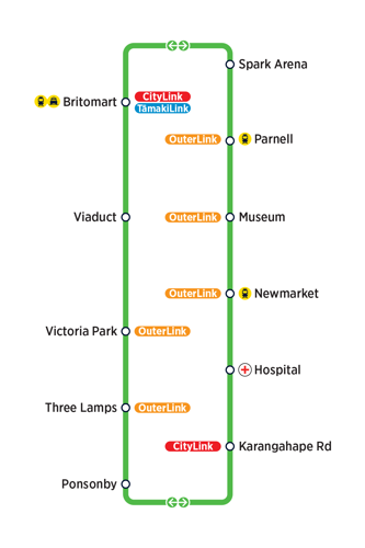 Inner Link Route Map