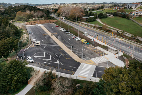 An aerial view of the Walkworth Community Hub