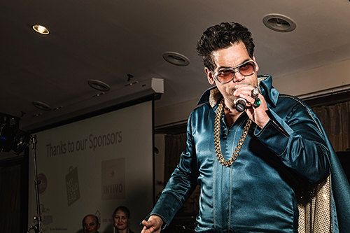 Elvis entertainer at Megastars evening