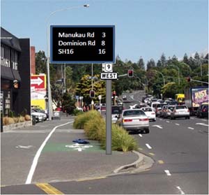 Road sign on Balmoral Road